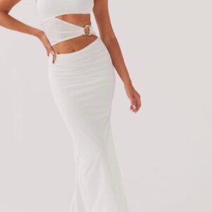 Peppermayo White Asymmetrical Dress